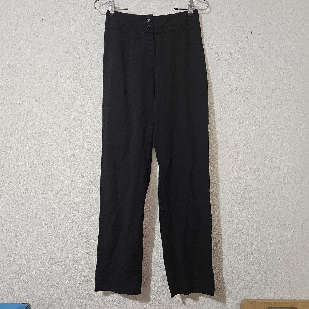Dolce & Gabbana Black 100% Virgin Wool Straight Leg Trousers